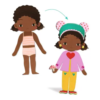 DJeco Djeco Felt Characters to Dress Up 3-6
