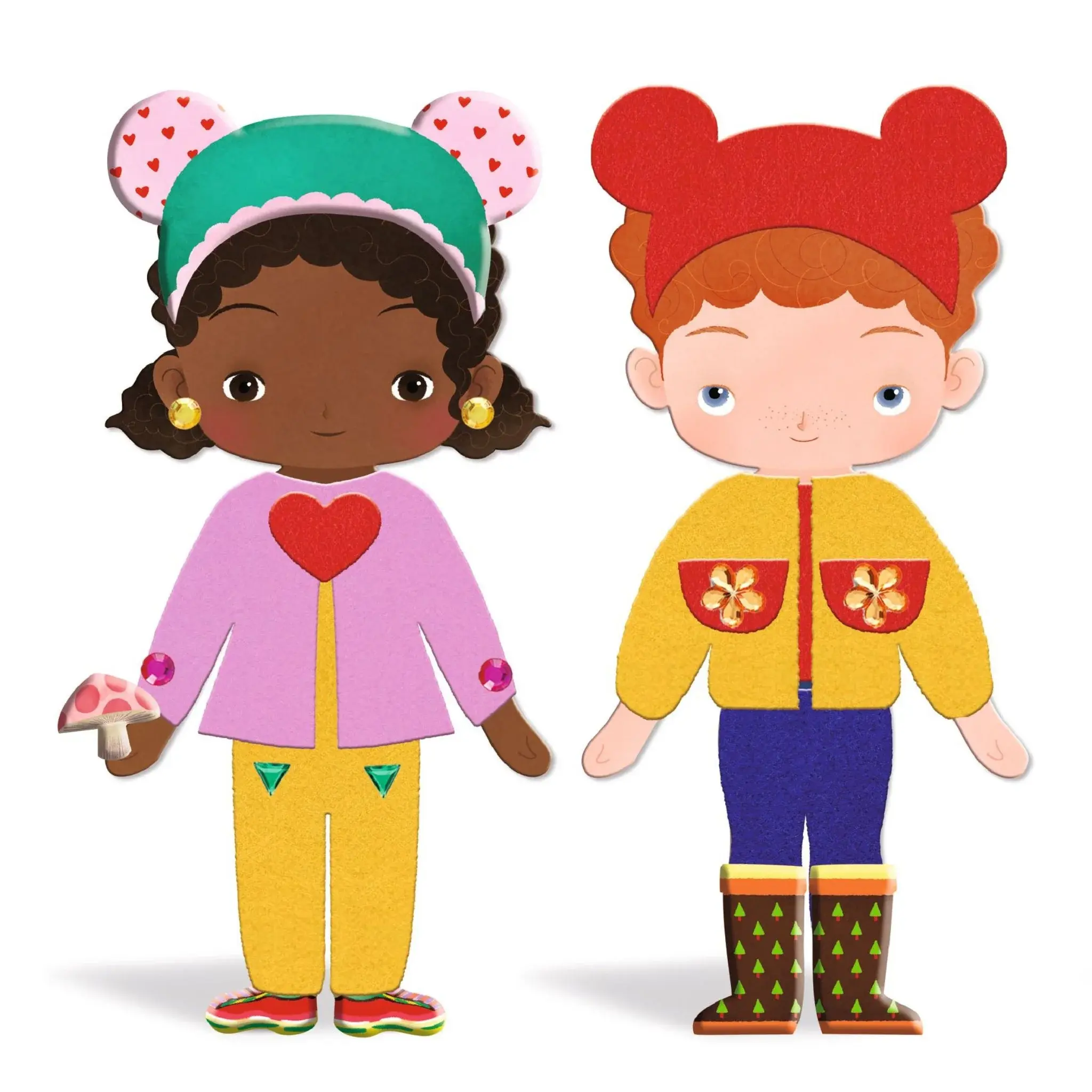 DJeco Djeco Felt Characters to Dress Up 3-6