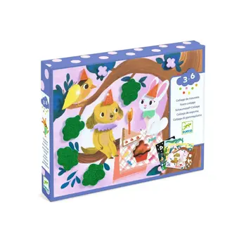 DJeco Djeco Craft Foam Collage Sparkling Parties