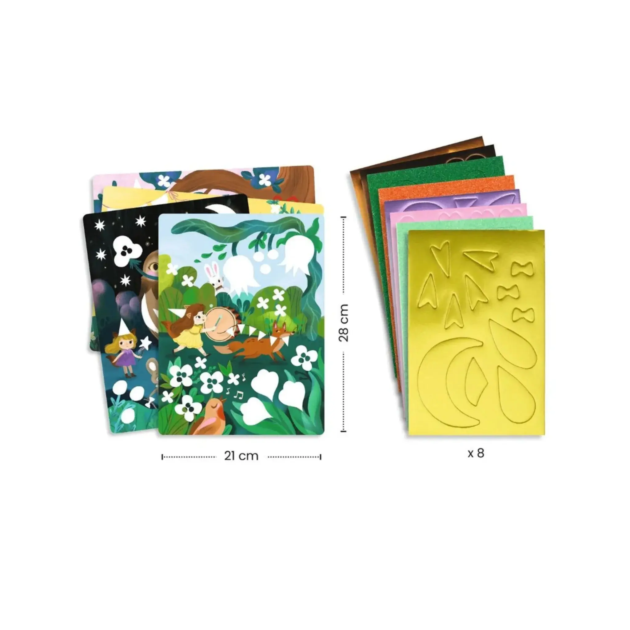 DJeco Djeco Craft Foam Collage Sparkling Parties