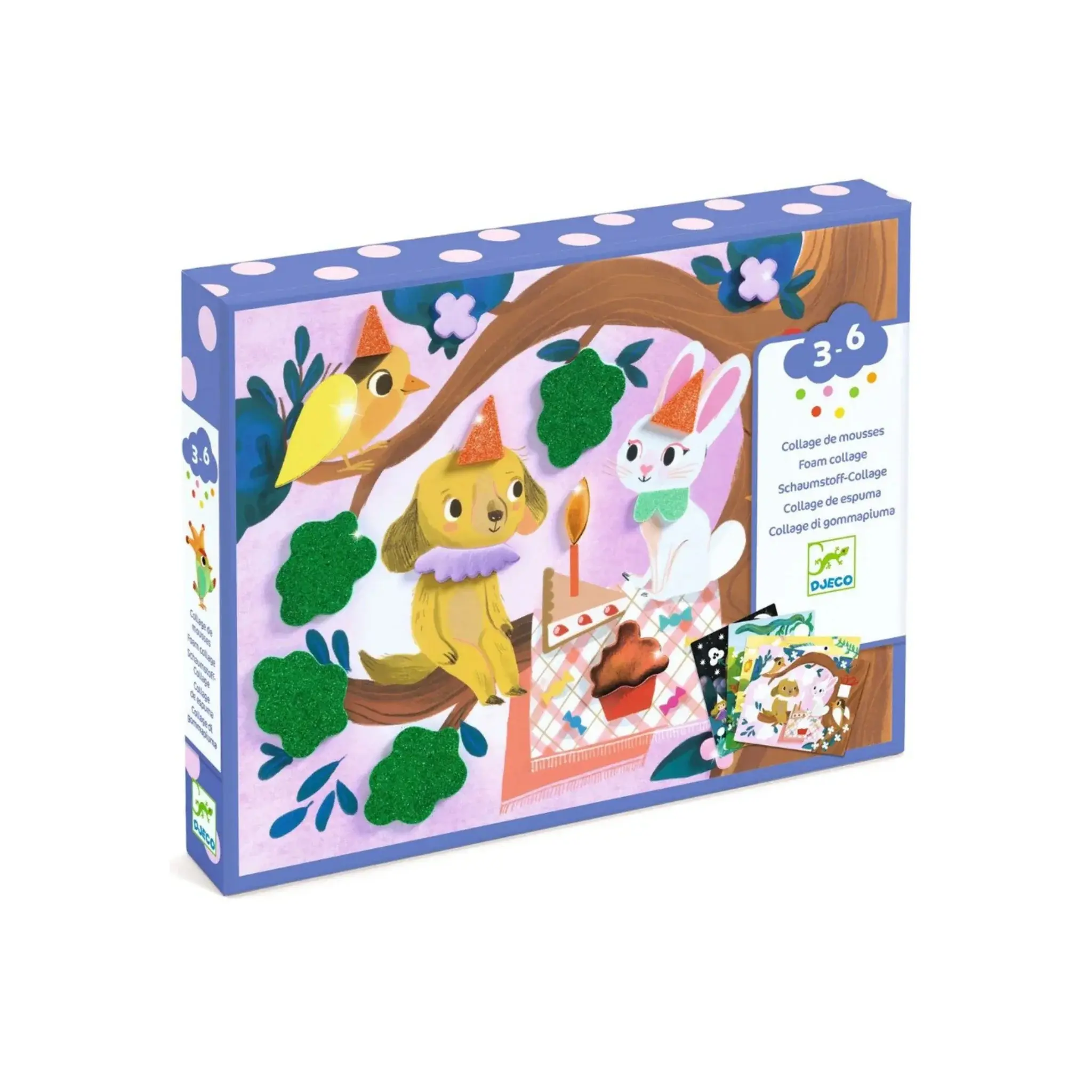 DJeco Djeco Craft Foam Collage Sparkling Parties