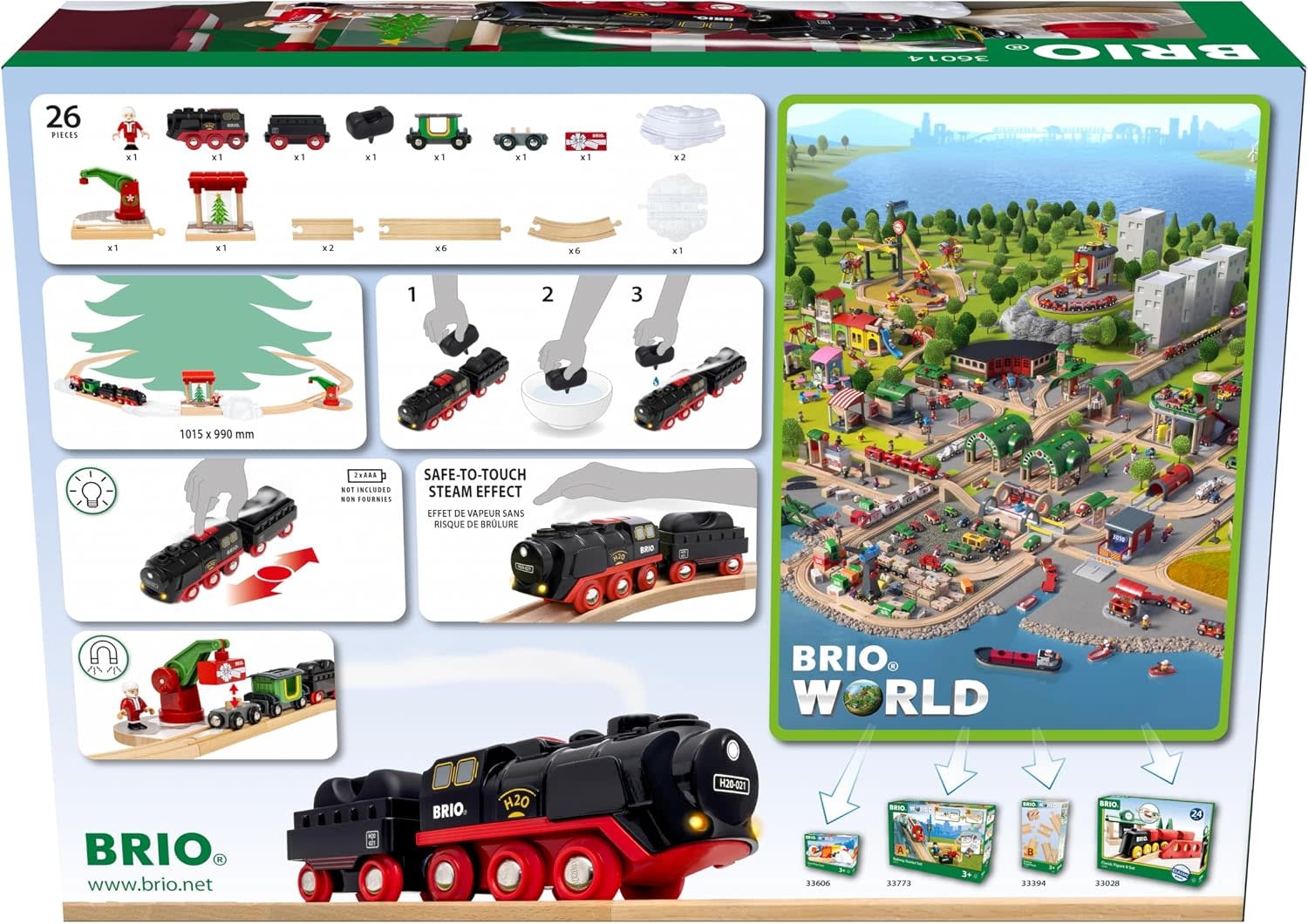 Brio Brio World Christmas Steaming Train Set