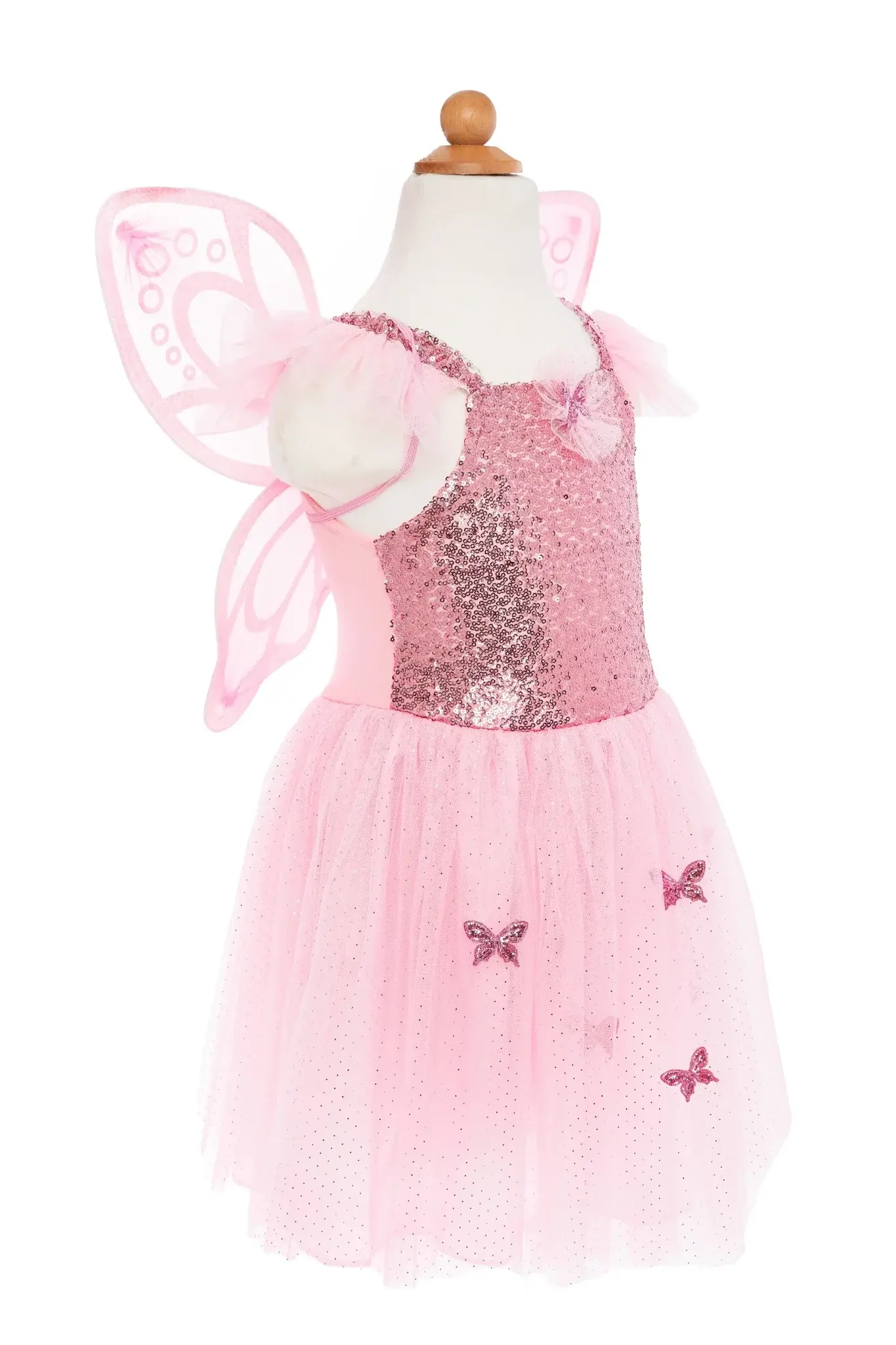 Great Pretenders Great Pretenders Costume Pink Butterfly Dress & Wings 5-6