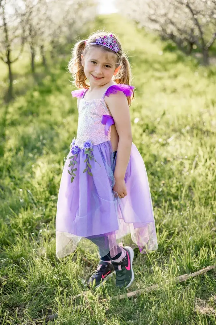 Great Pretenders Great Pretenders Costume Lilac Sequins Forest Fairy Tunic Size 5-6