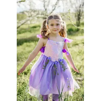 Great Pretenders Great Pretenders Costume Lilac Sequins Forest Fairy Tunic Size 5-6