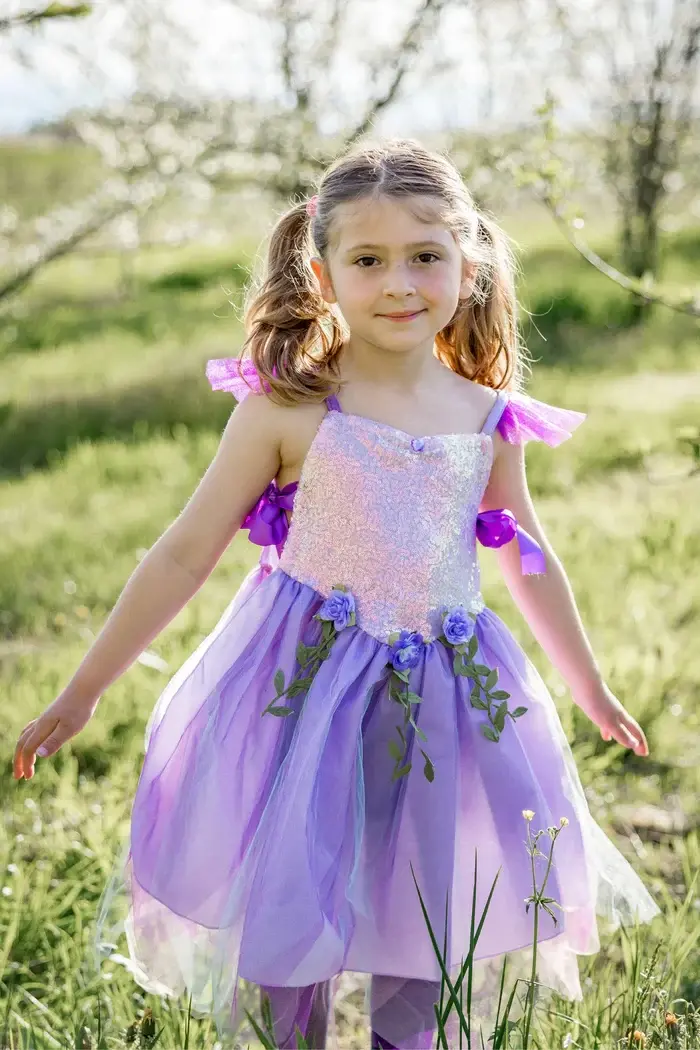 Great Pretenders Great Pretenders Costume Lilac Sequins Forest Fairy Tunic Size 5-6
