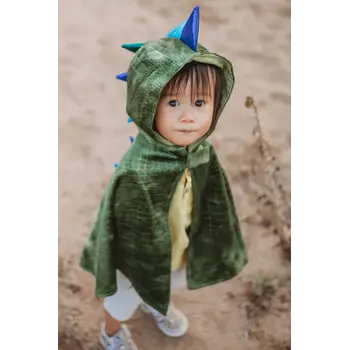 Great Pretenders Toddler Dragon Cape Blue/Green Size 2-3T