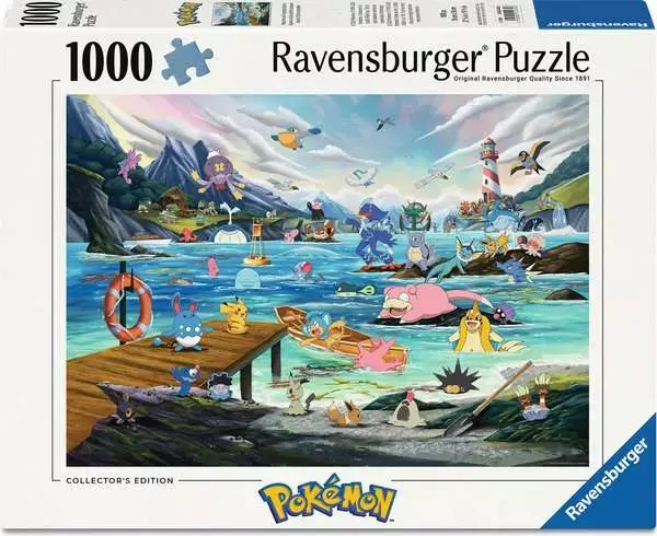 Ravensburger Ravensburger Puzzle 1000pc Pokemon Vaporeon anand Temerate Marine