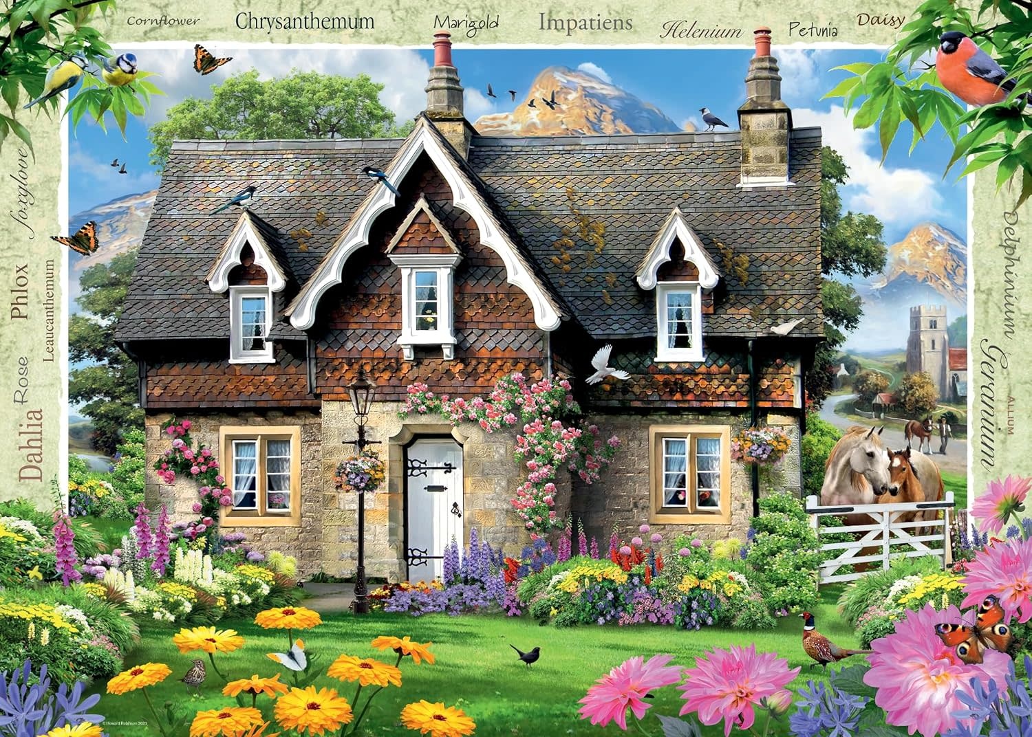 Ravensburger Ravensburger Puzzle 1000pc Hillside Cottage