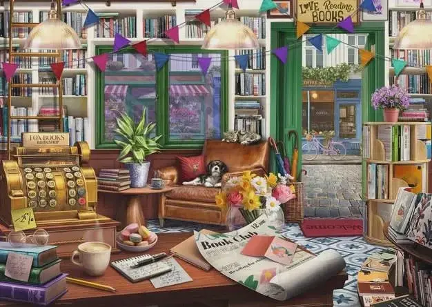 Ravensburger Ravensburger Puzzle 1000pc Enchanted Bookshop