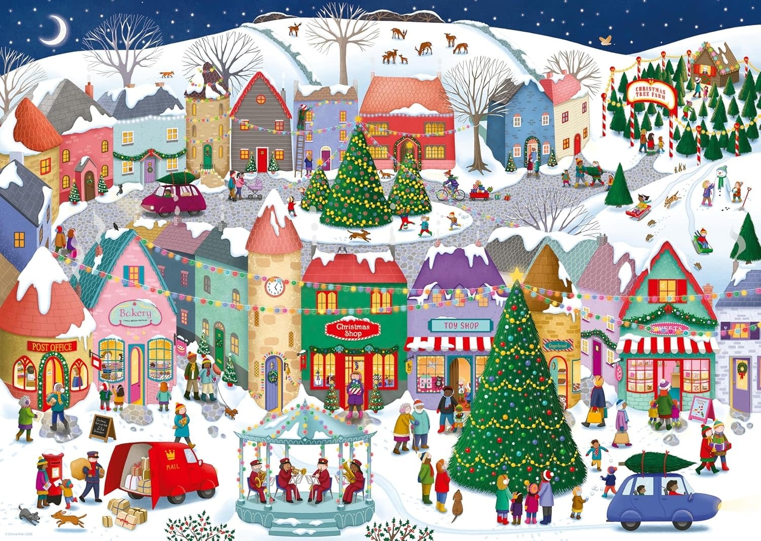 Ravensburger Puzzle 1000pc Christmas Town
