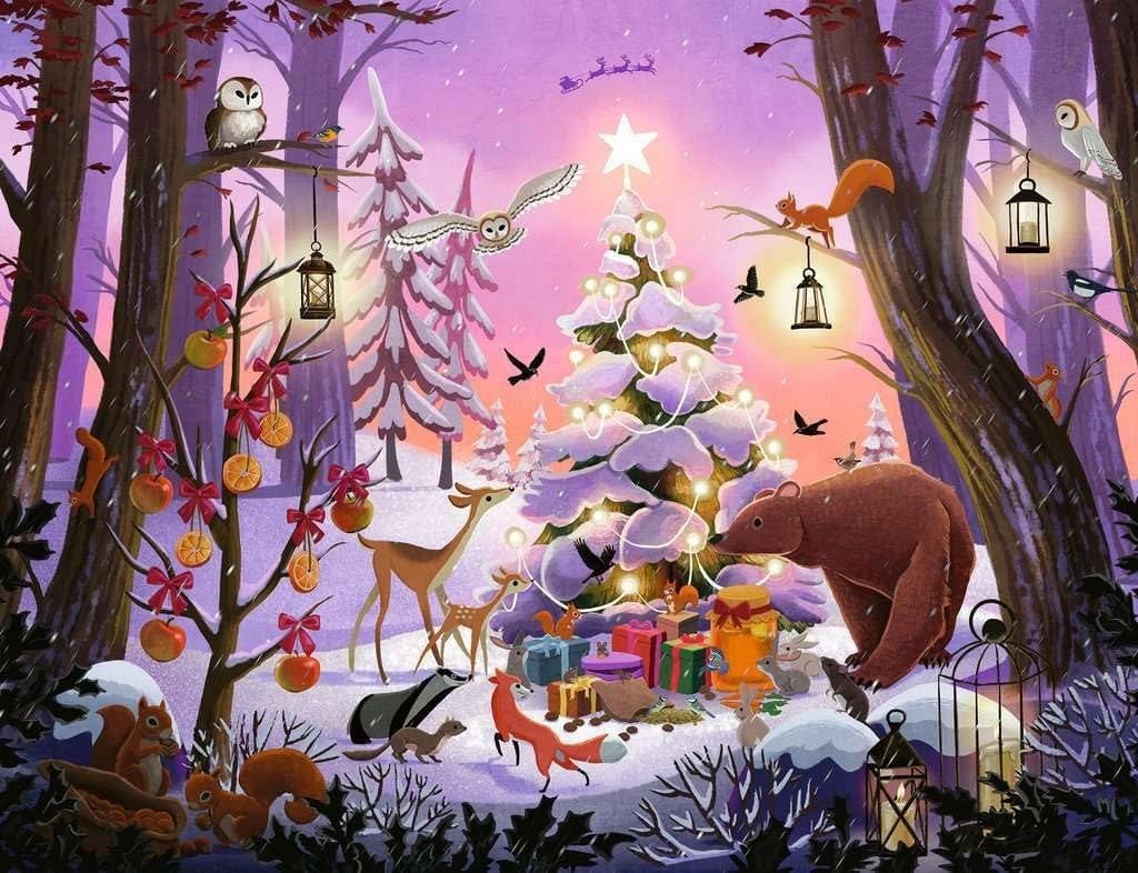 Ravensburger Ravensburger Puzzle 2000pc Christmas in the Woods