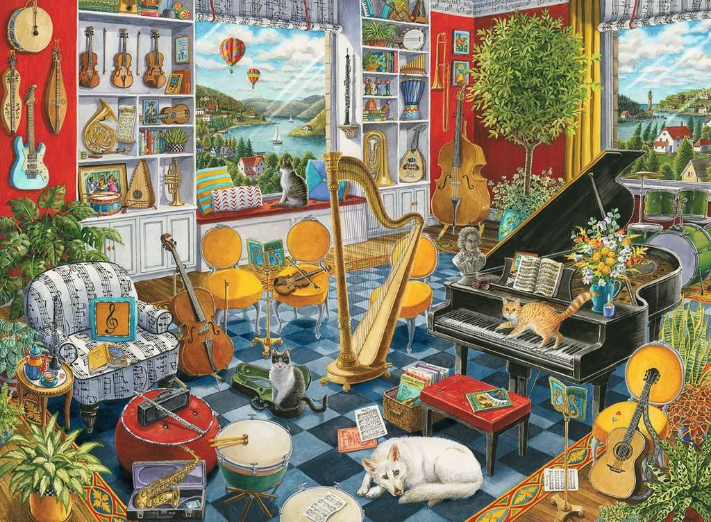 Ravensburger Ravensburger Puzzle 500pc The Music Room