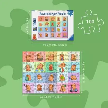 Ravensburger Ravensburger Puzzle 100pc Capybara