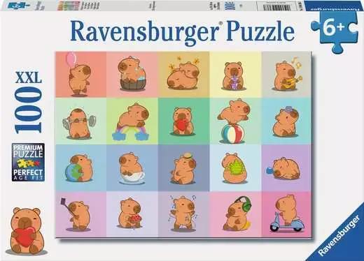 Ravensburger Ravensburger Puzzle 100pc Capybara