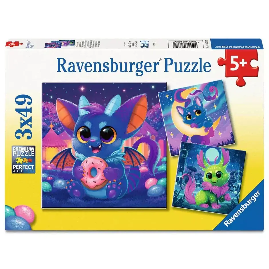 Ravensburger Ravensburger Puzzle 3x49pc Little Demons