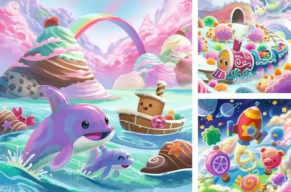 Ravensburger Ravensburger Puzzle 3x49pc Candy Coastline