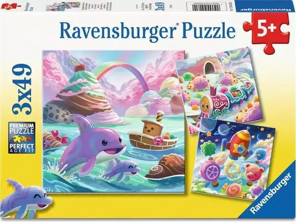 Ravensburger Ravensburger Puzzle 3x49pc Candy Coastline