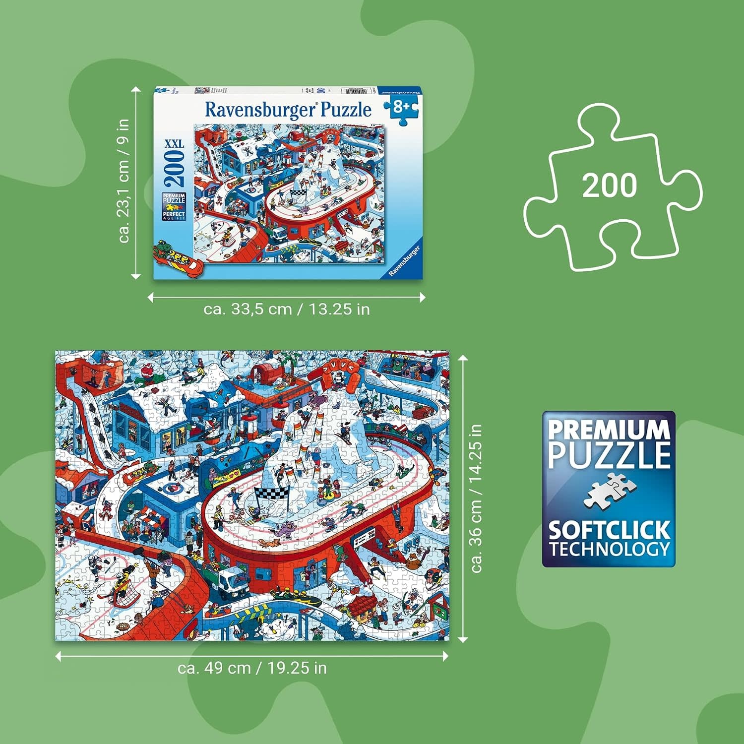 Ravensburger Ravensburger Puzzle 200pc Winter Sports Stadium