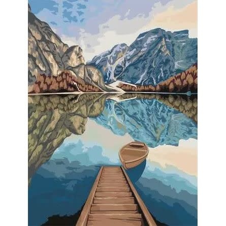 CreArt Adult 30 x 40 cm Canvas Painting by Numbers Lake Views