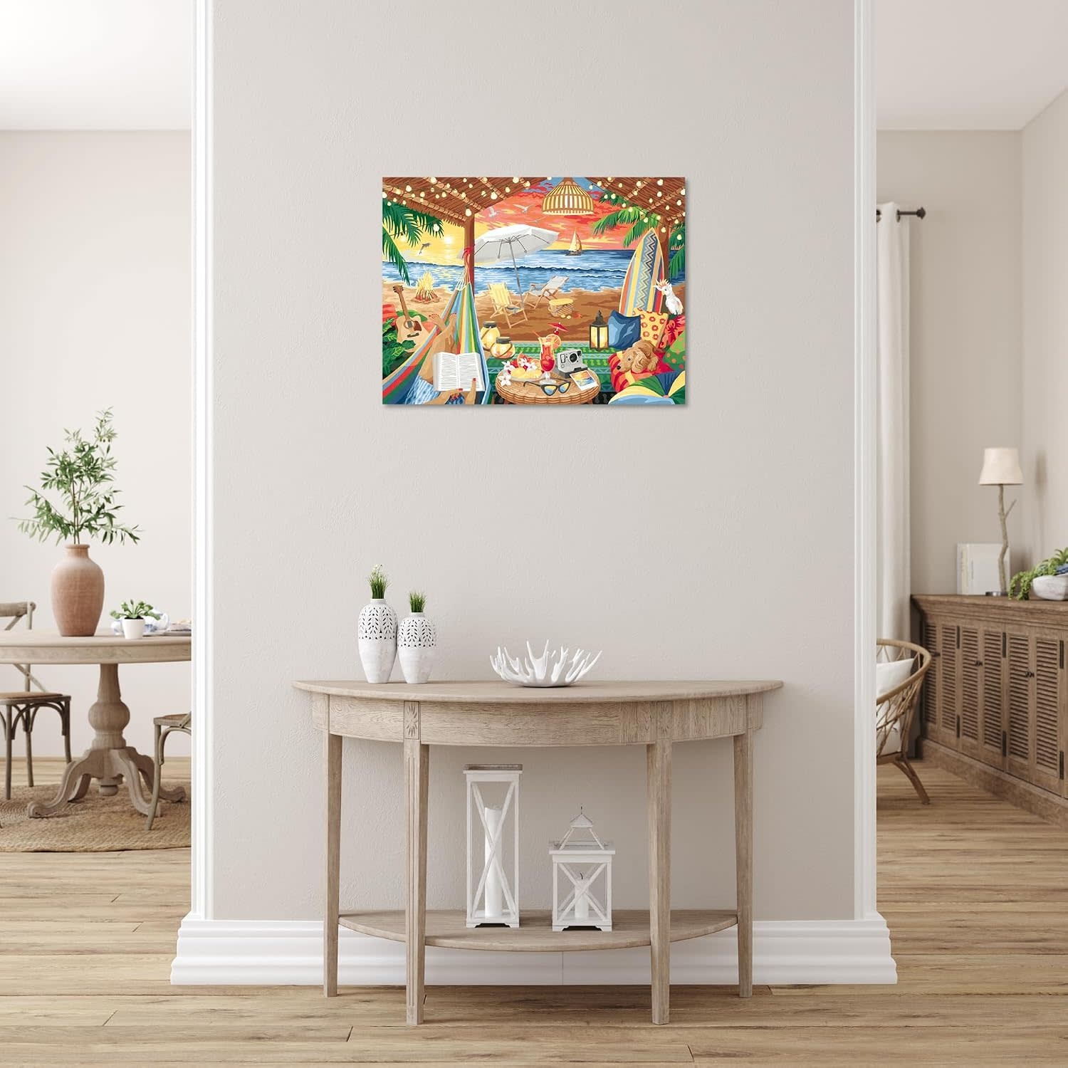 CreArt Adult 30 x 40 cm Canvas Painting by Numbers Cozy Cabana