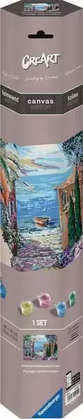 CreArt Adult 30 x 40 cm Canvas Painting by Numbers Mediterranean Landscape
