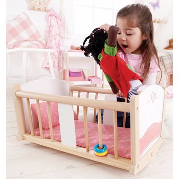 Hape Toys Hape Doll Furniture Wood Cradle