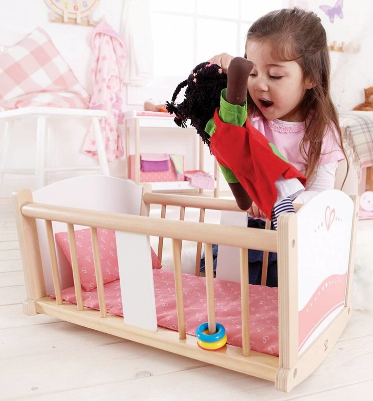 Hape Toys Furniture Wood Cradle