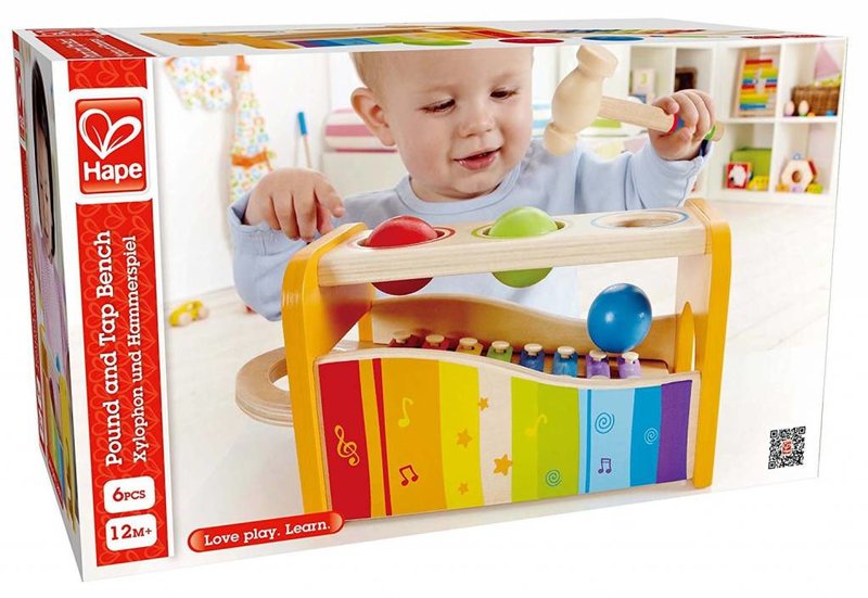 Hape Toys Early Melodies Pound and Tap Bench