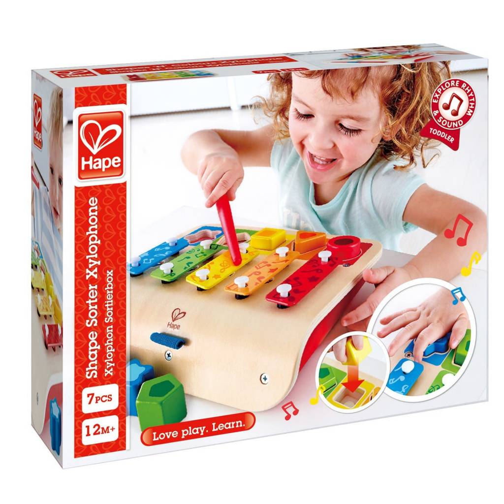 Hape Toys Early Melodies Shape Sorter Xylophone