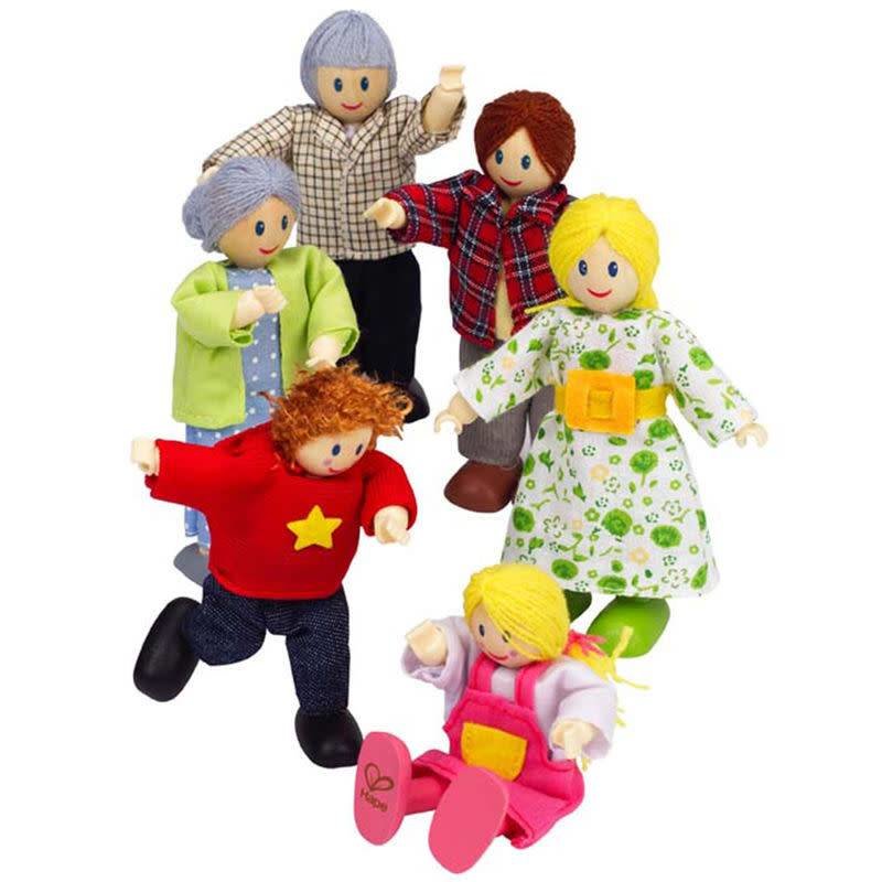 Hape Toys Doll House Happy Family Caucasian