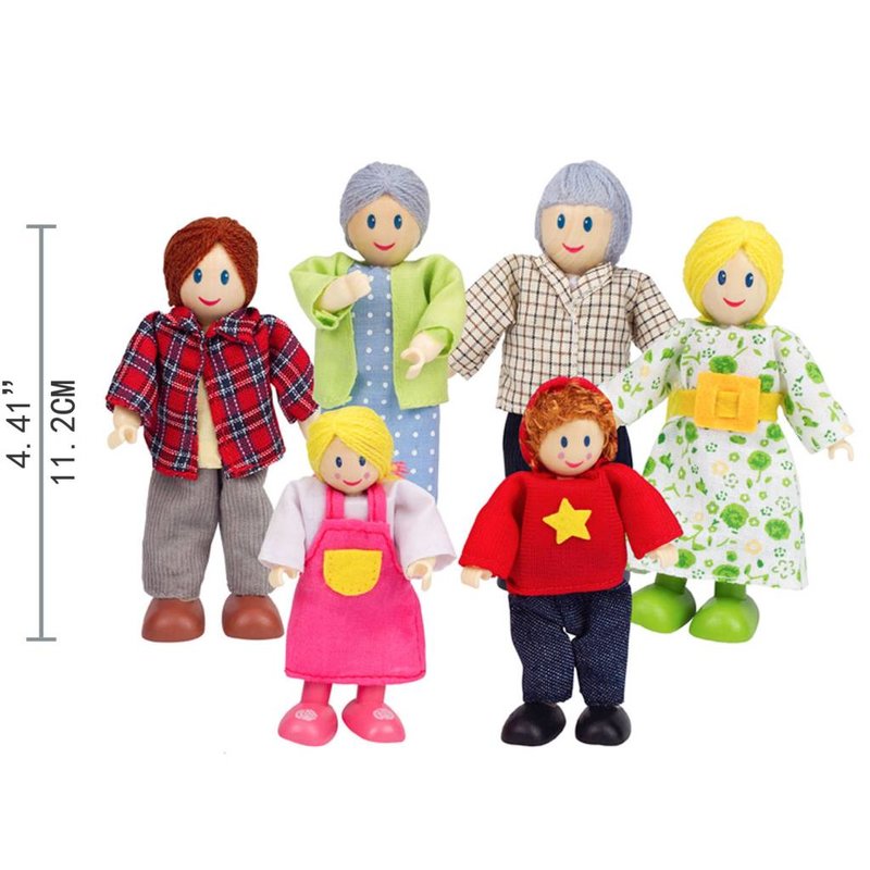 Hape Toys Doll House Happy Family Caucasian