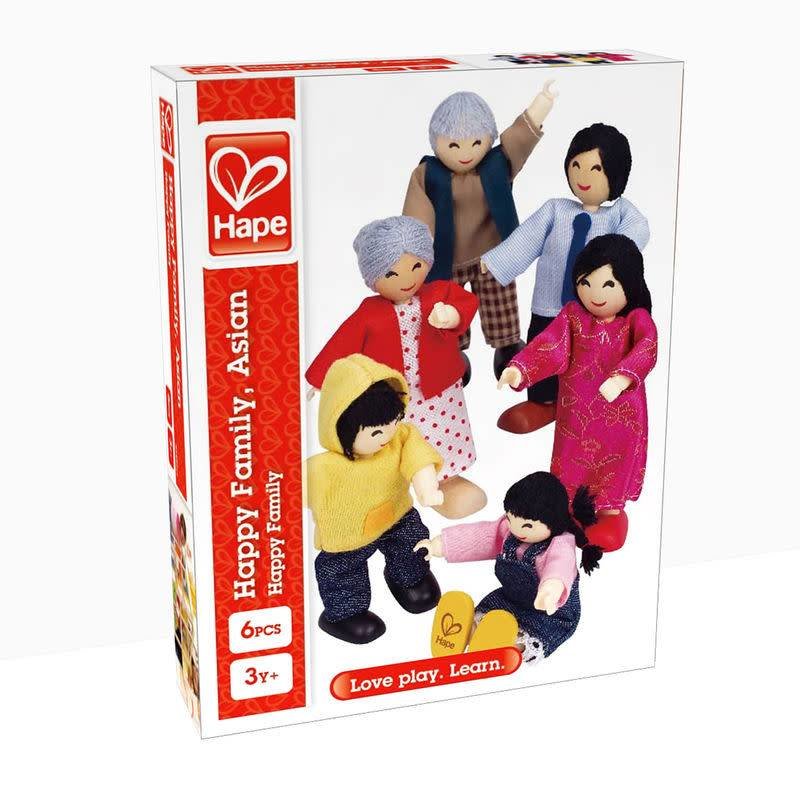 Hape Toys Doll House Happy Family  Asian