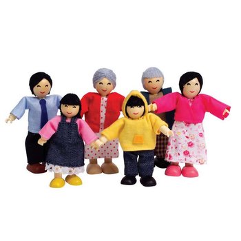 Hape Toys Hape Doll House Happy Family Asian