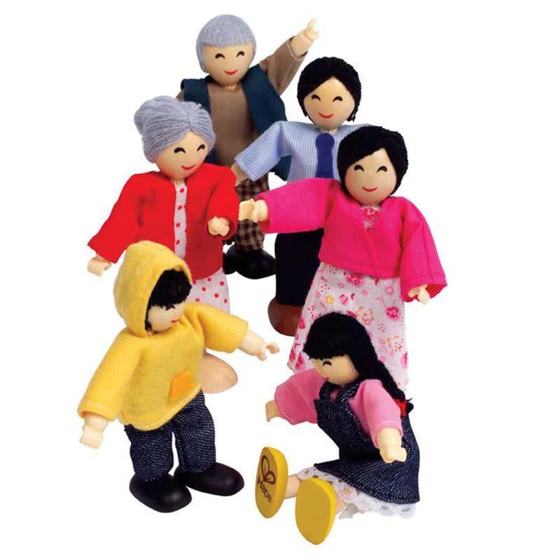 Hape Toys Doll House Happy Family  Asian