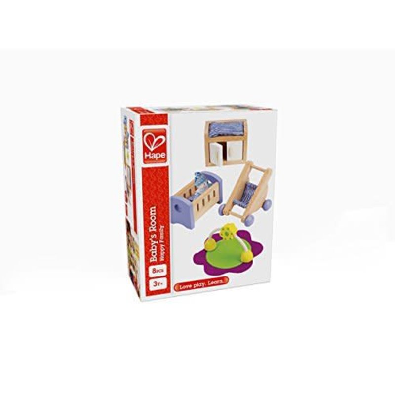Hape Toys Wooden Doll House Furniture: Baby's Room