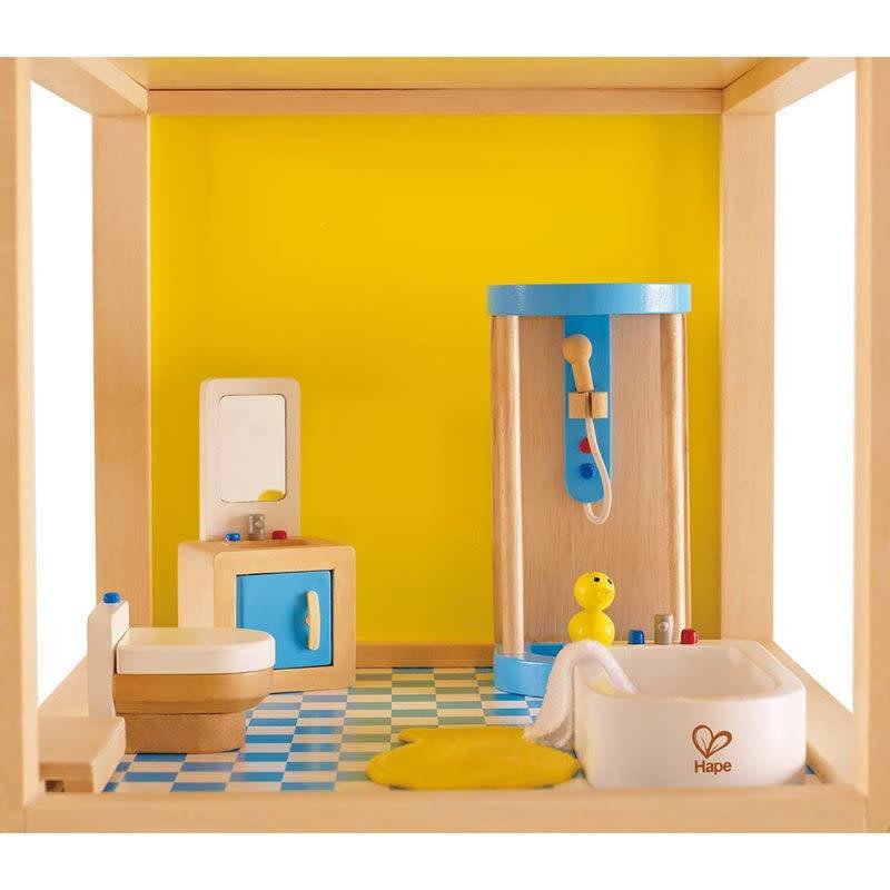 Hape Toys Wooden Doll House Furniture: Bathroom