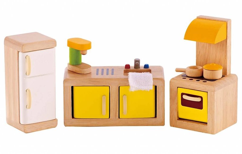 Hape Toys Wooden Doll House Furniture: Kitchen