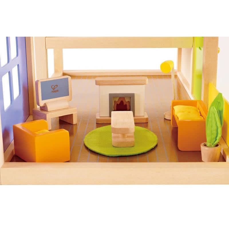 Hape Toys Wooden Doll House Furniture: Media Room