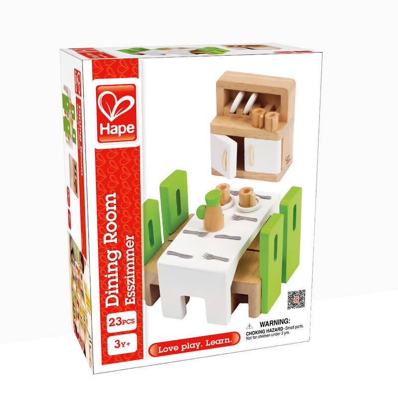 Hape Toys Wooden Doll House Furniture: Dining Room