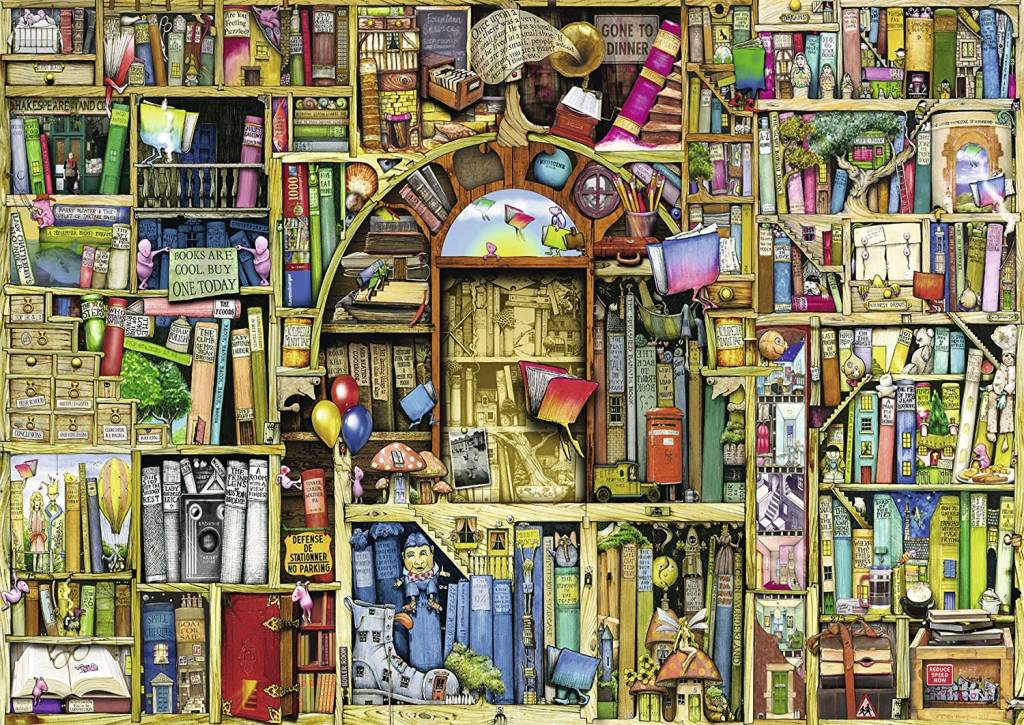 Ravensburger Puzzle 1000pc Bizarre Bookshop 2
