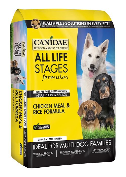 canidae all life stages chicken meal & rice formula dry dog food