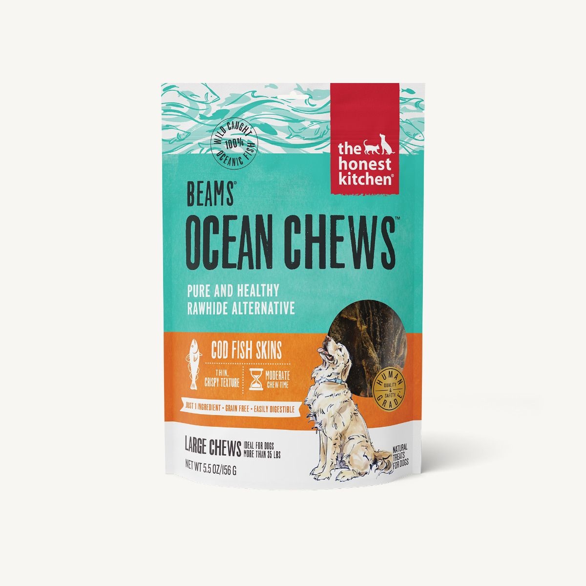 The Honest Kitchen Beams Ocean Chews Cod Skin Dog Treats Everett