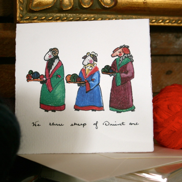Knit Baah Purl Holiday Card Collection