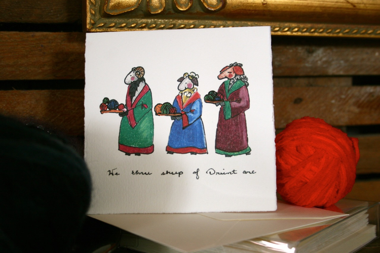 Knit Baah Purl Holiday Card Collection