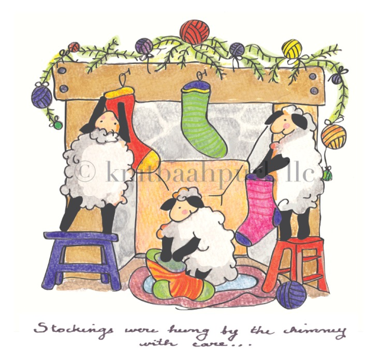 Knit Baah Purl Holiday Card Collection