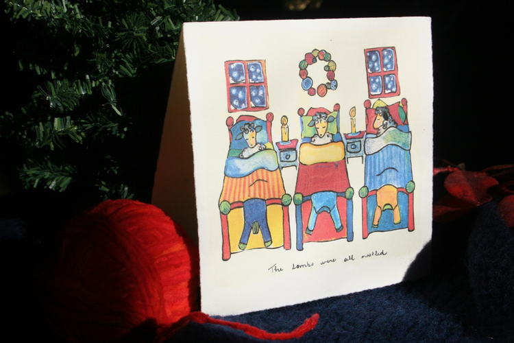 Knit Baah Purl Holiday Card Collection