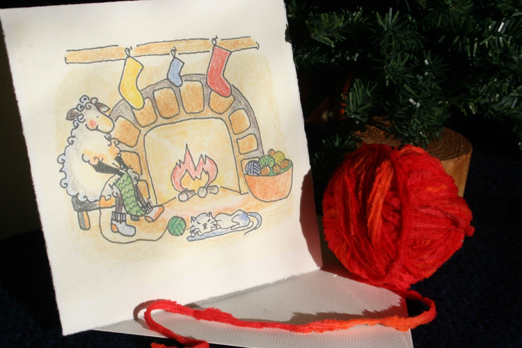 Knit Baah Purl Holiday Card Collection