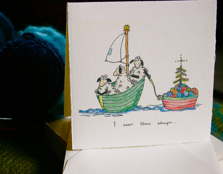 Knit Baah Purl Holiday Card Collection