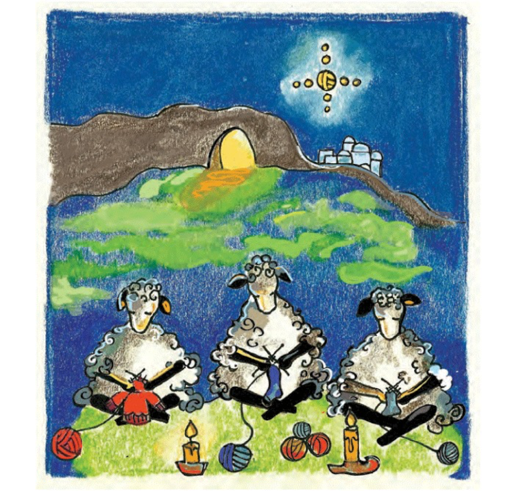 Knit Baah Purl Holiday Card Collection